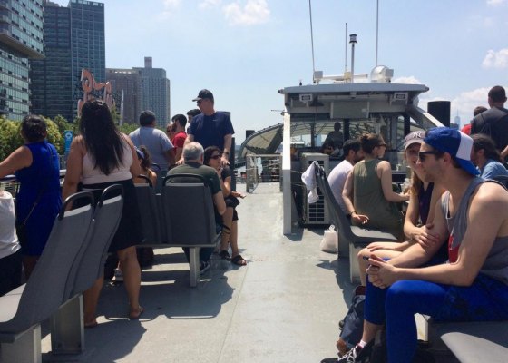 A Quick New York Ferry Trip to Up & Coming Greenpoint Pulling into Gantry Park on the way to Greenpoint.